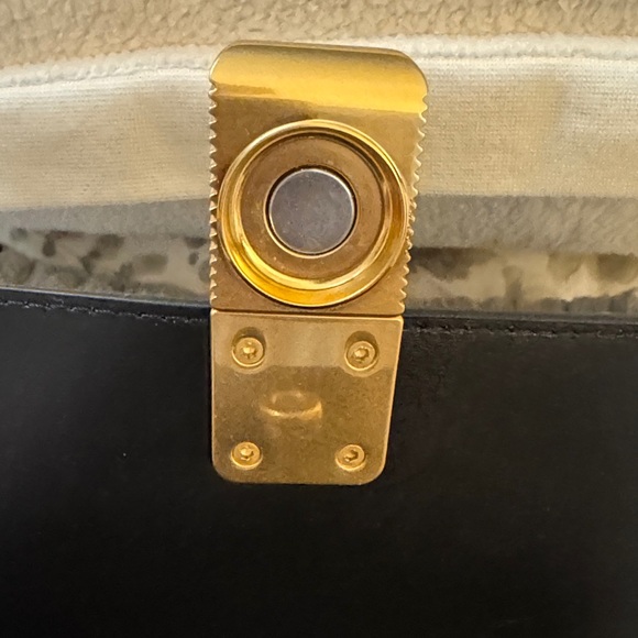 Ateliers Auguste Black Crossbody Bag with Gold Accent NEW - Picture 9 of 16